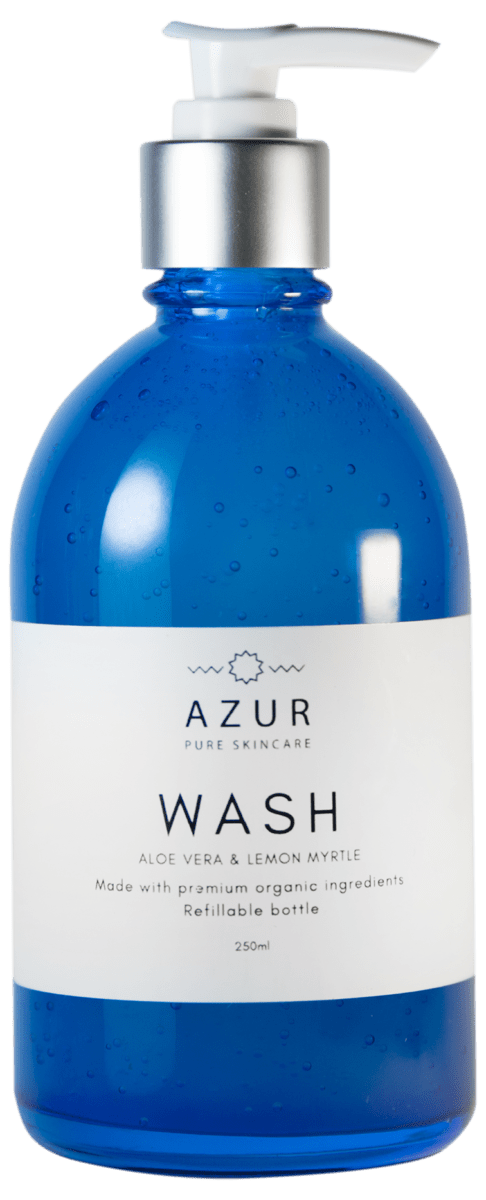 Hand & Body Wash Glass Bottle - Azur Pure Skincare