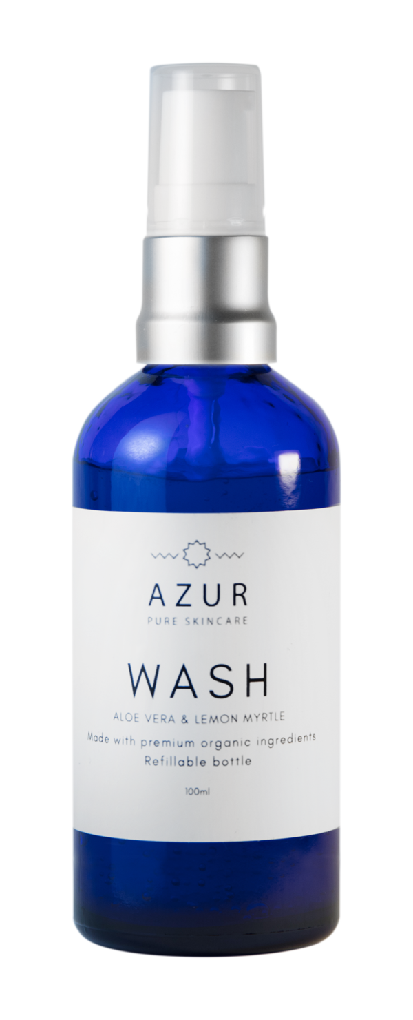 Face Wash Glass Bottle - Azur Pure Skincare