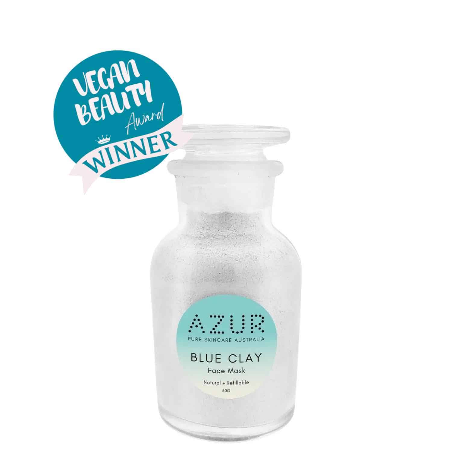 Blue Clay Face Mask Australian Natural Refillable Skincare