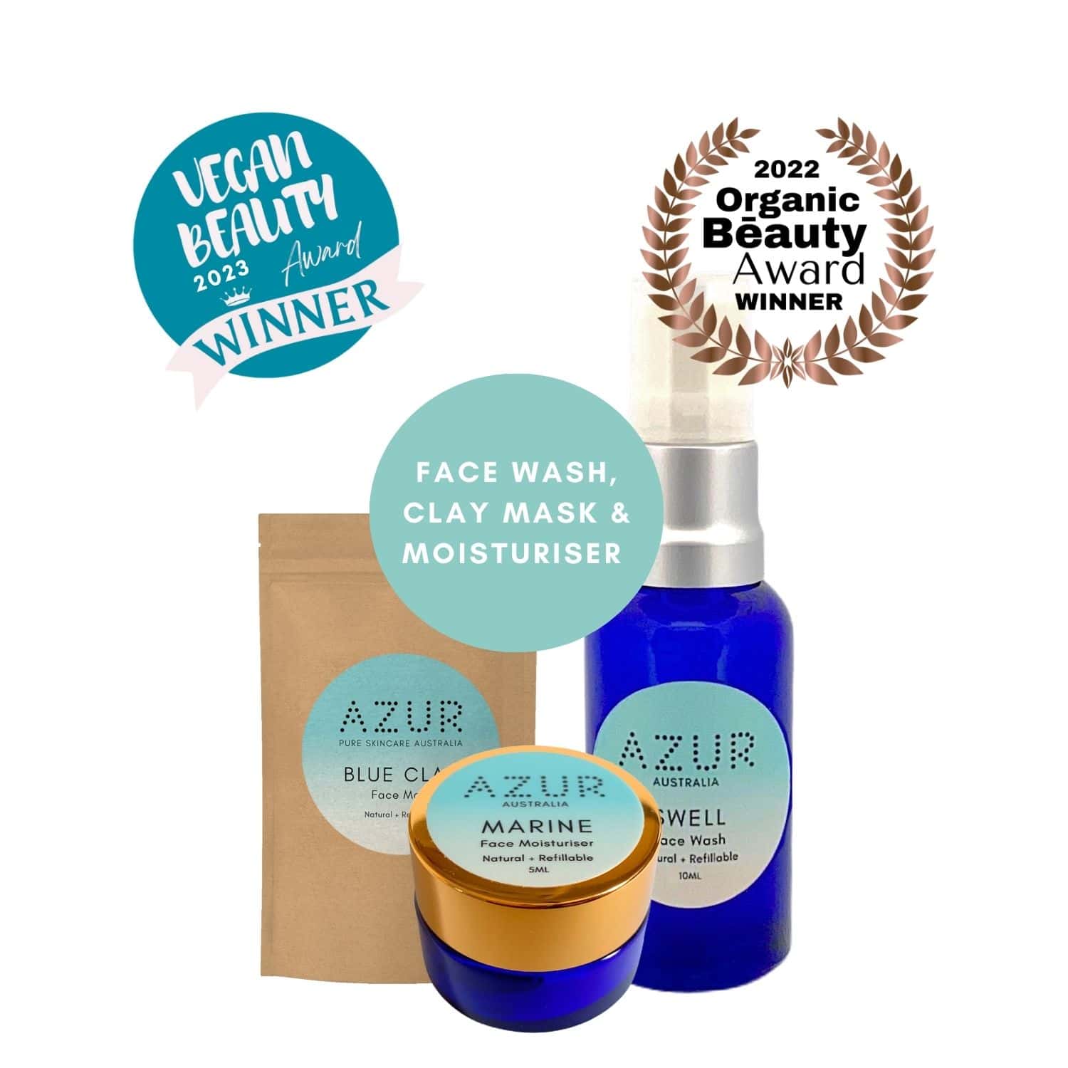 Azur Pure Skincare Essentials Trial Set